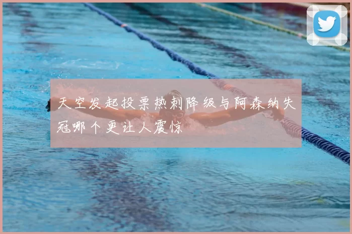 天空发起投票热刺降级与阿森纳失冠哪个更让人震惊