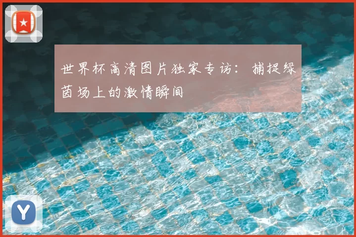 世界杯高清图片独家专访:捕捉绿茵场上的激情瞬间
