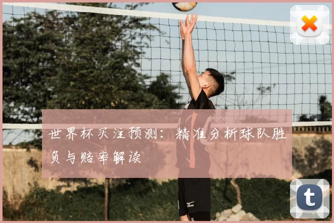 世界杯买注预测:精准分析球队胜负与赔率解读
